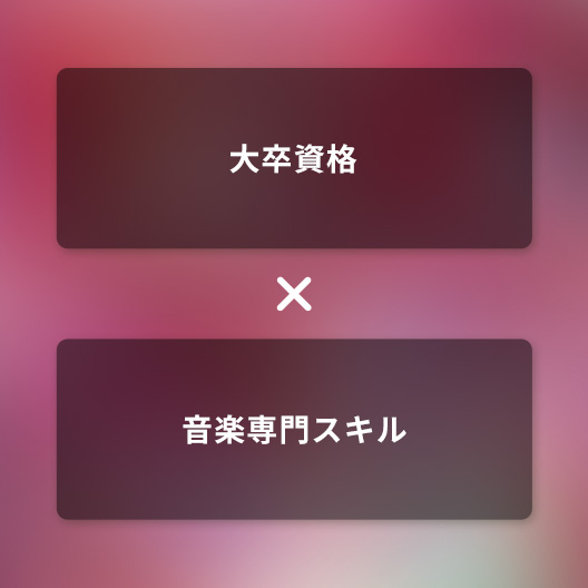 大卒資格✕音楽スキルで将来の幅が広がる